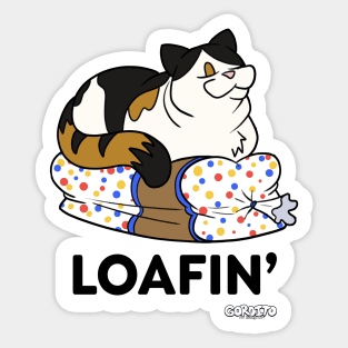 Loafin' Sticker